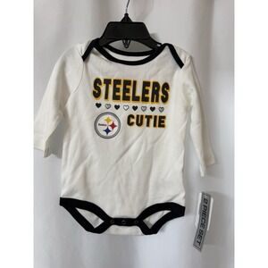 NFL Pittsburgh Steelers Baby‎ One Piece 3-6 Mos Longsleeve  NWT. K6